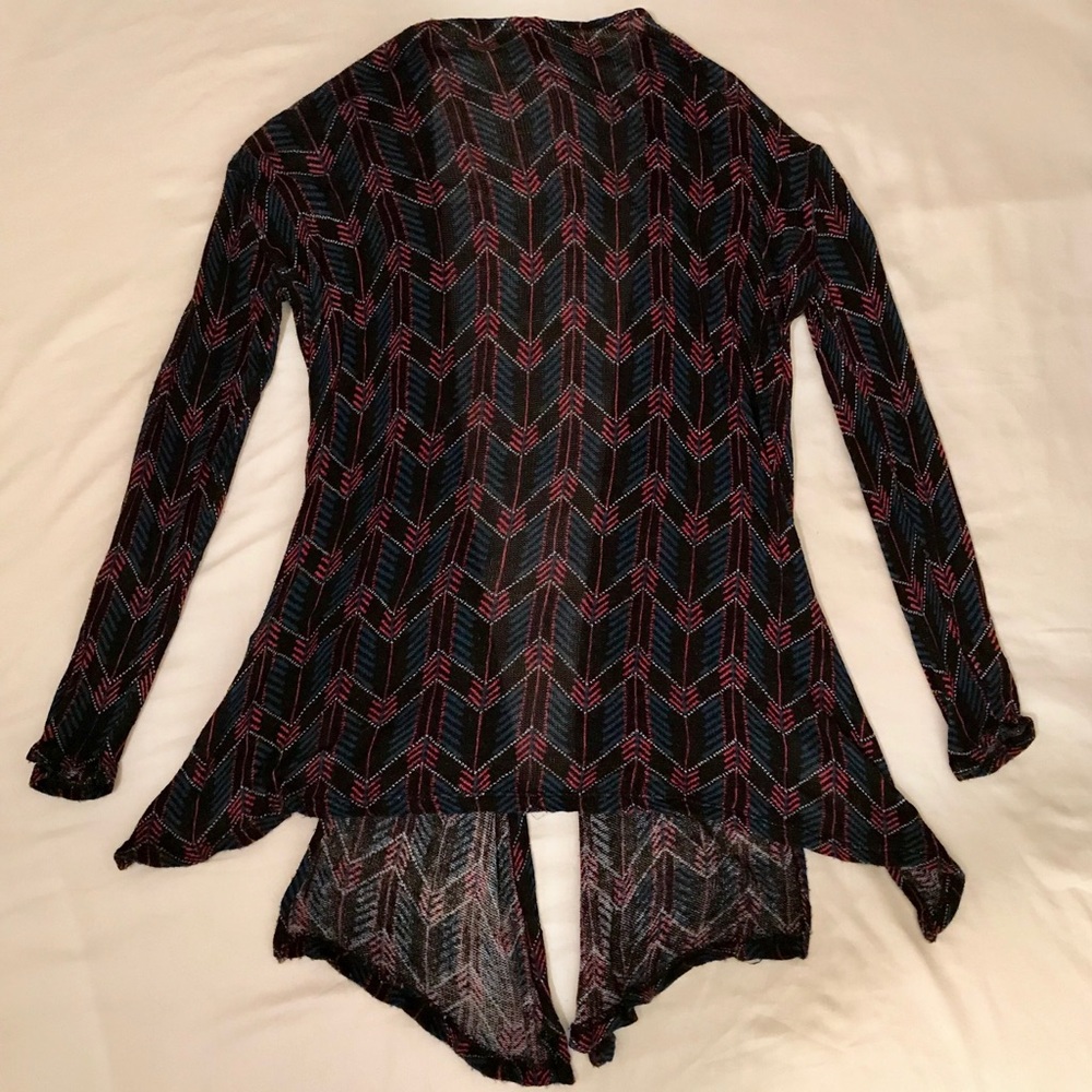 Neon & Black Cardigan Sweater - Picture 4 of 6